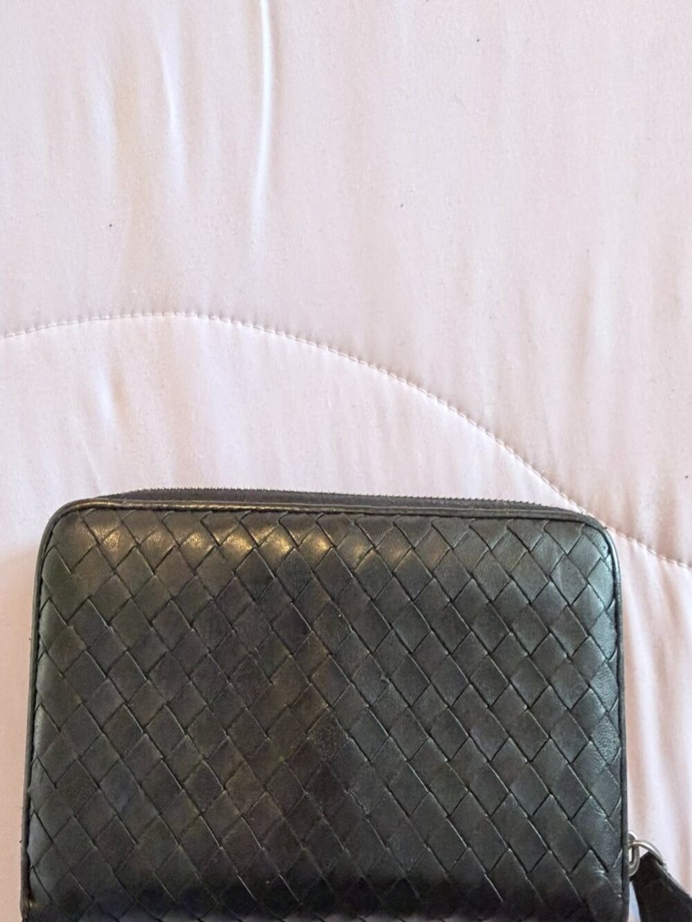 Bottega Veneta Intrecciato Woven Zip-Around Long Wallet